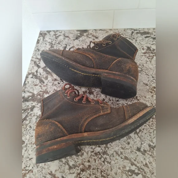 Truman waxed flesh boots 7D - Picture 10 of 11